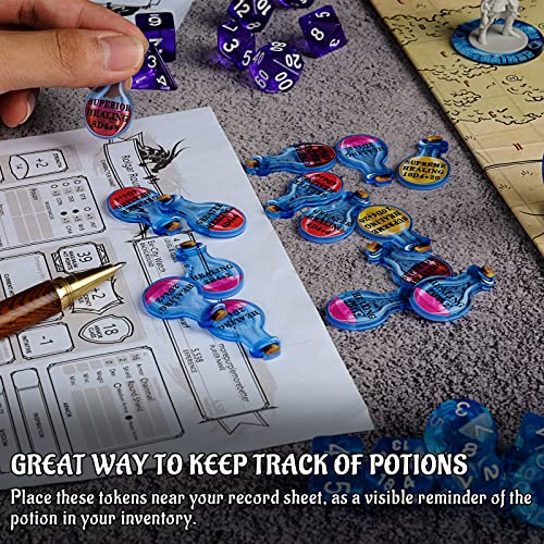 Healing Potion Tokens Acrylic Set of 15 DND Accessories for Dungeons ...