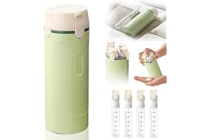 4-in-1 Travel Dispenser Bottles Set Leak-Proof Refillable Travel Toiletries Containers Women Essentials for Shampoo,Lotion,Co