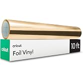 Cricut&reg; Foil Vinyl - Gold - 12 in x 10 ft | DIY Personalized Decals, Labels, &amp; More - Metallic Finish - Long Lasting - Optimized Cutting Machines