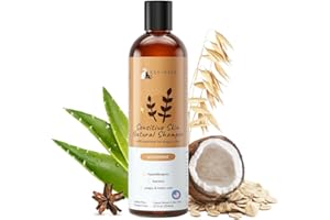 kin+kind Oatmeal Shampoo for Dogs & Cats – Natural Anti Itch Pet Shampoo for Sensitive Skin with Colloidal Oatmeal, Coconut Oil & Olive Oil – Moisturizing Oatmeal Bath for Dry, Itchy Skin – 12 fl oz