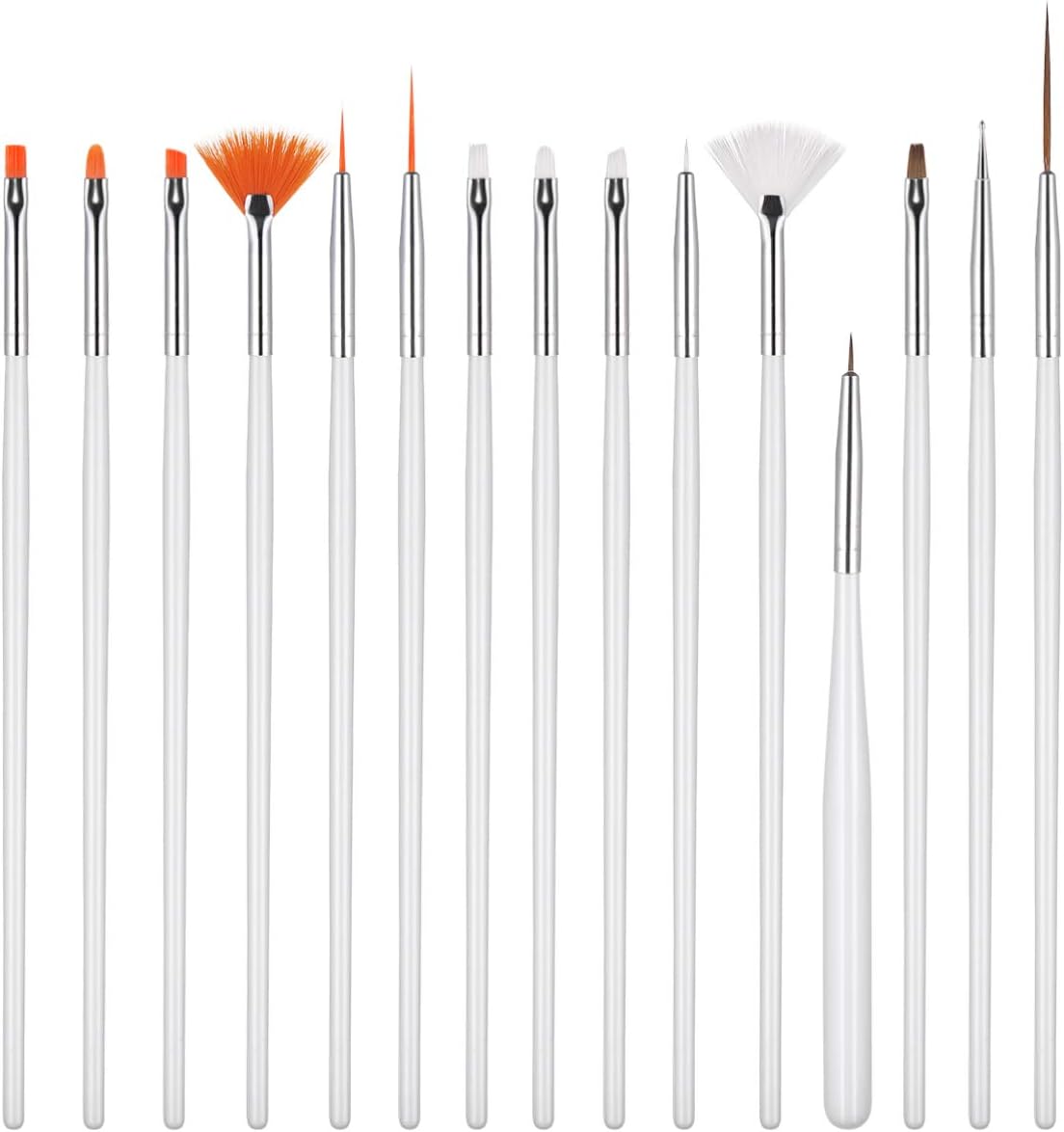 Hemoton 15 Pcs Cake Decorating Brushes Food Safe Craft Clay Tools Decorating Tools Painting Brushes for Detailing Baking