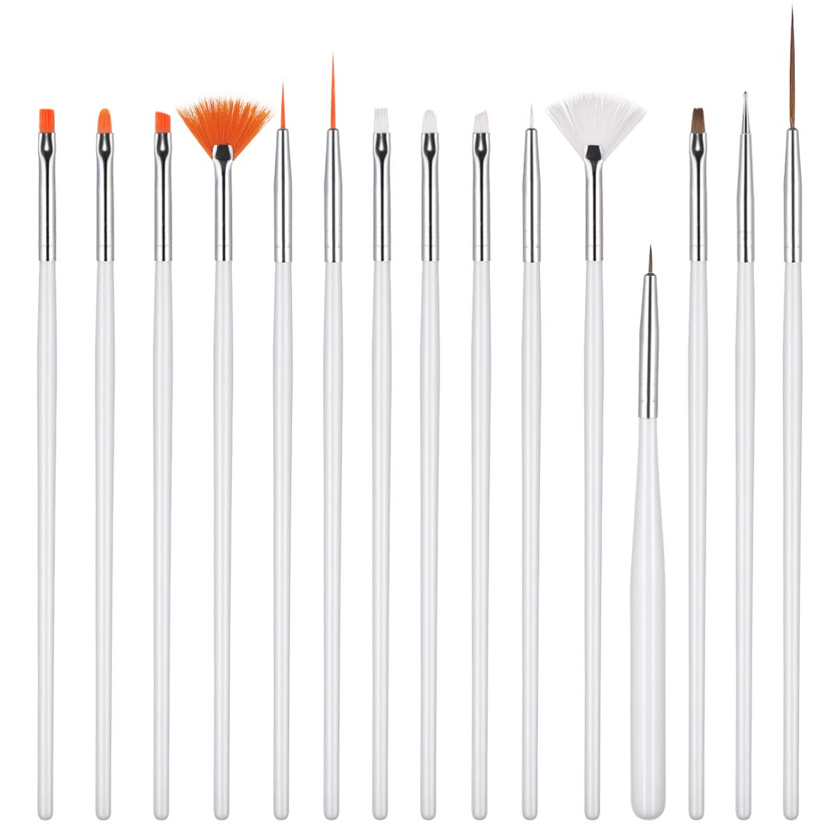 Hemoton 15 Pcs Cake Decorating Brushes Food Safe Craft Clay Tools Decorating Tools Painting Brushes for Detailing Baking