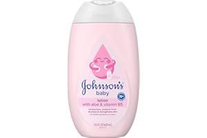 Johnson's Baby Lotion with Coconut Oil, Aloe Vera & Vitamin B5, 72 HR Hydration, Skin Moisturizer, Hypoallergenic, Safe for Newborn, Protects from Dryness & Strengthens Skin, 13.6 fl. oz