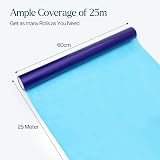WINSOME Glass Window Protection Film 600mm x 25m Self Adhesive Clear Blue view 2