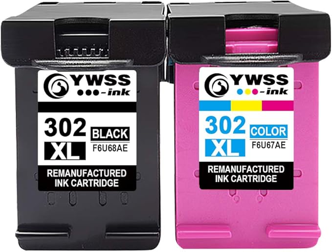 YWSS Remanufacturado Cartuchos de Tinta Reemplazo para HP 302 XL ...