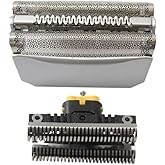51S Electric Shaver Replacement Foil Head with Cutter Compatible for B-raun Series 5 5643, 5644, 5645, 5646, 5647, 5649, 5751, 5757, 5758