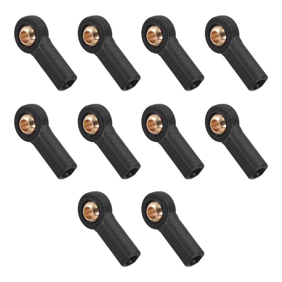 sourcing map 10 Pcs M3 3.0xL20mm Lever Steering Linkage Tie Rod End Ball Head End Without Screws and Nut for RC Robot