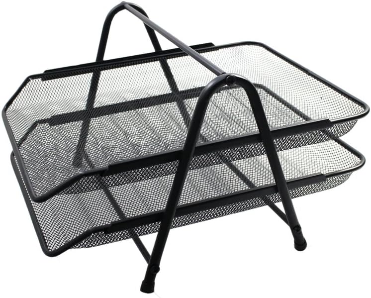 Metal File Document Holder for Office Desk Tray Great For A4 Sheets P2