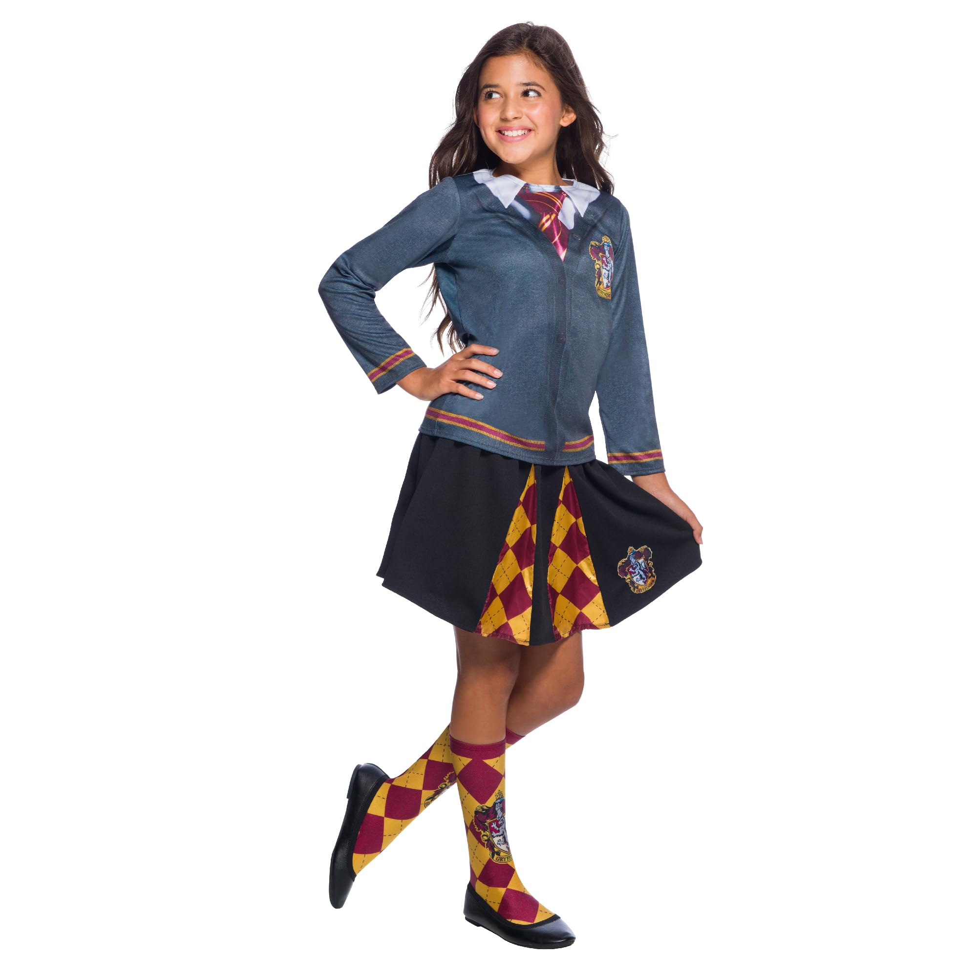 Rubies Official Harry Potter Gryffindor Costume Skirt, Childs One Size Approx Age 6-12 Years Halloween