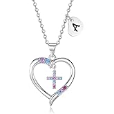 DVAVA Cross Necklace for Girl Daughter Baptism First Communion Confirmation Graduation Gifts for Daughter