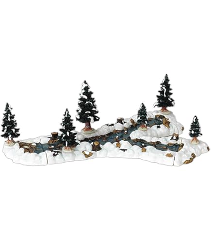 LEMAX モジュラー広場の噴水 Amazon.com: Lemax Christmas Village Mill Pond - 94387 : Home