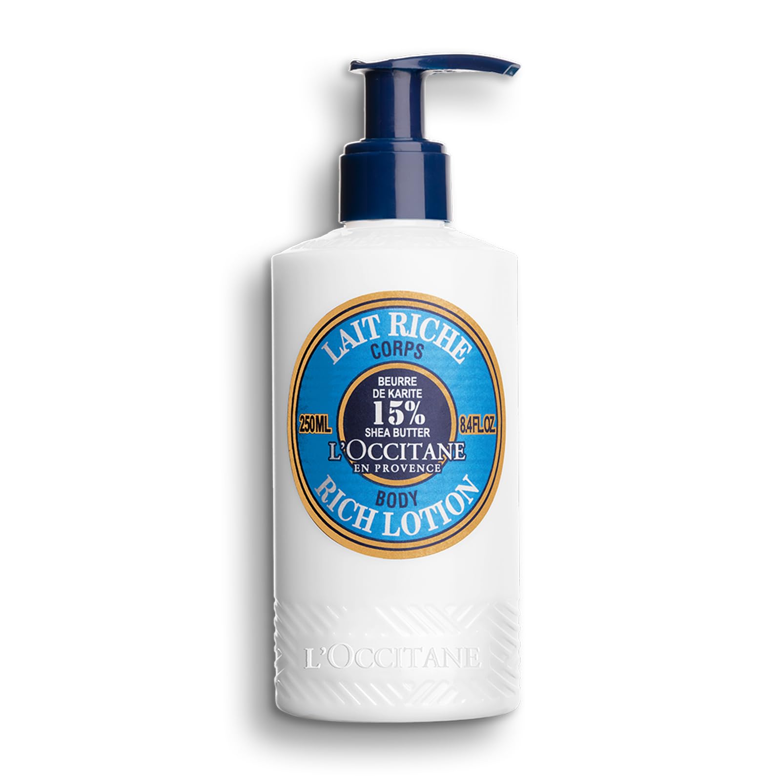 L'OCCITANE 15% Shea Butter Body Rich Lotion, Moisturizes, Nourishes & Soothes Dry Skin, Anti-Aging, Lightweight, Non-Greasy, Hydrating Skincare, Vegan