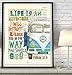 Psalm 32:8 - Life Is an Adventure - Classic Antique Van Car - Vintage Bible Verse Scripture Wall Art Print, Unframed, Christian Wall and Home Decor, All Sizes