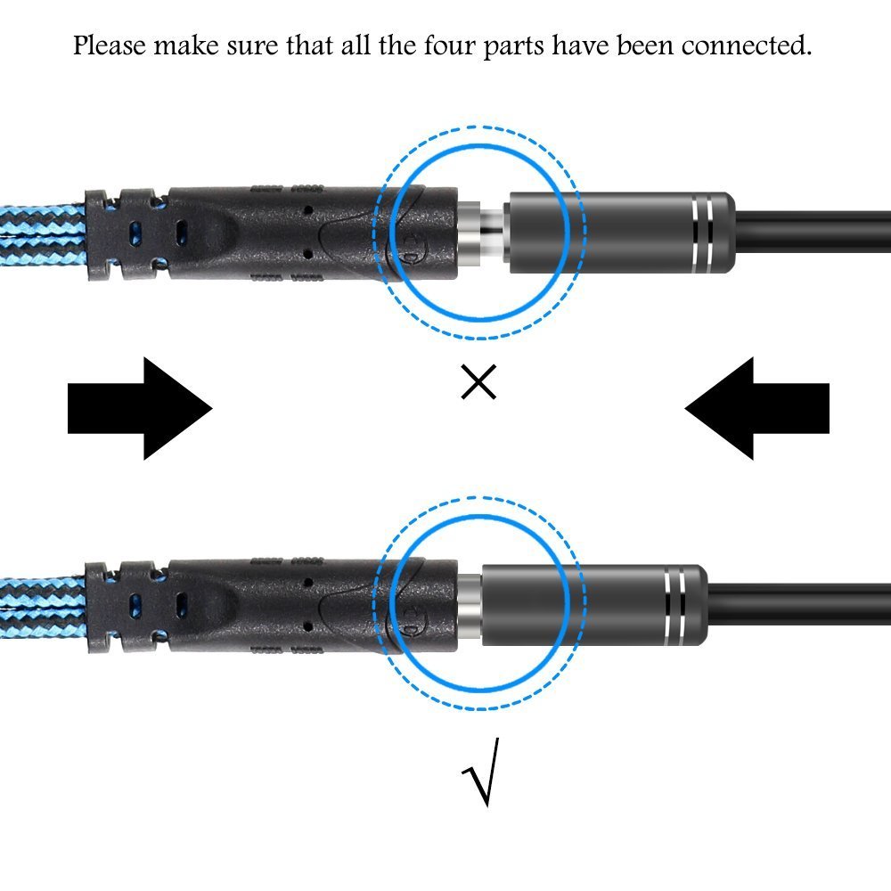 ENVEL 3.5mm Jack Cable Headset Adapter Kit Mutual Convertors for Laptop,Mac,PS4,Smartphone,Xbox One,Tablet Earphone with Headphone/Microphone Simultaneously Y Splitter Audio 2 Female to 1 Male