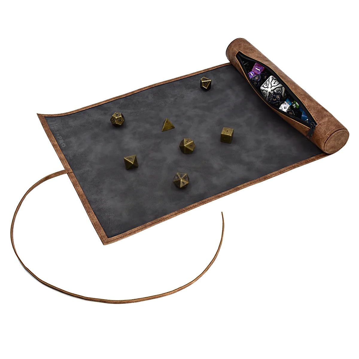 Ultra Pro Dice Scroll - Combination dice Storage and Rolling mat for RPG Players and dice Enthusiasts