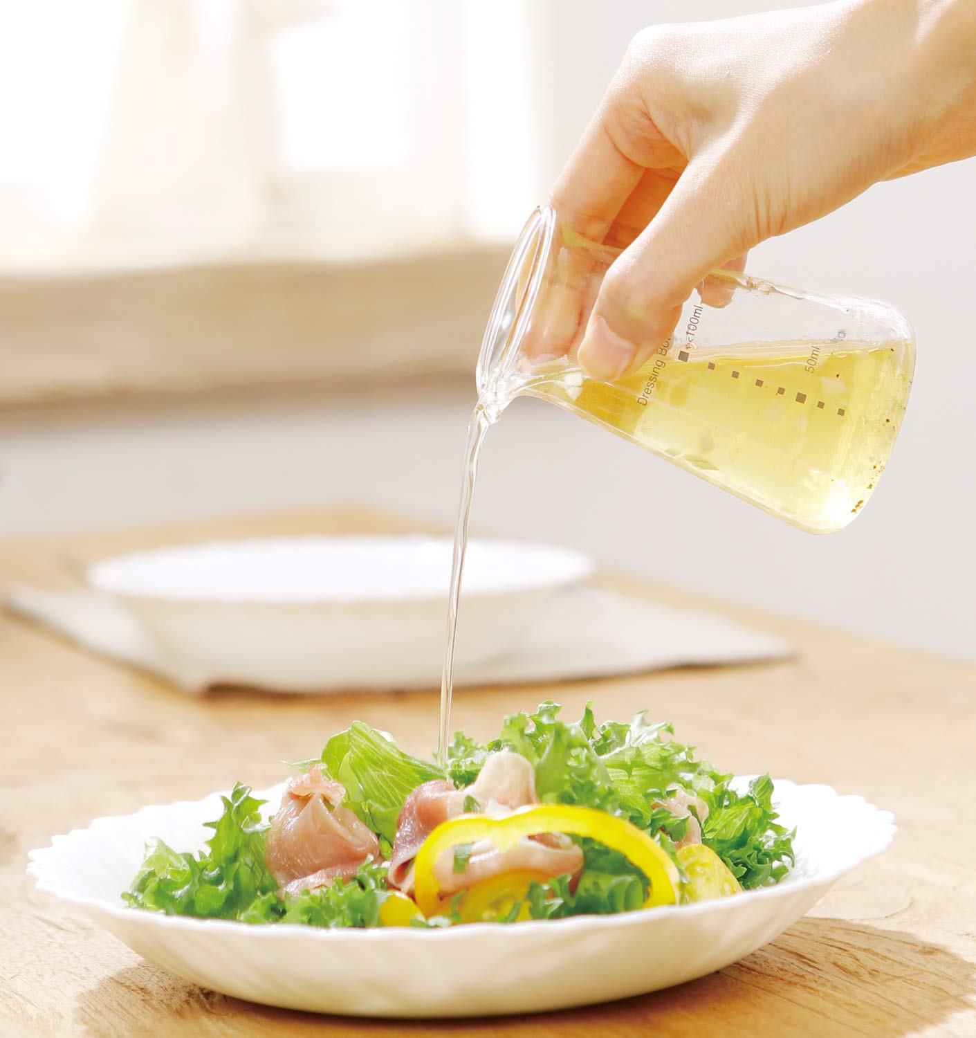 iwaki KT5013-BK Heat Resistant Glass Dressing Bottle, Black, Mini