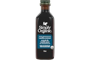 Simply Organic Non-Alcoholic Vanilla Extract, Certified Organic | 118mL Glass Bottle