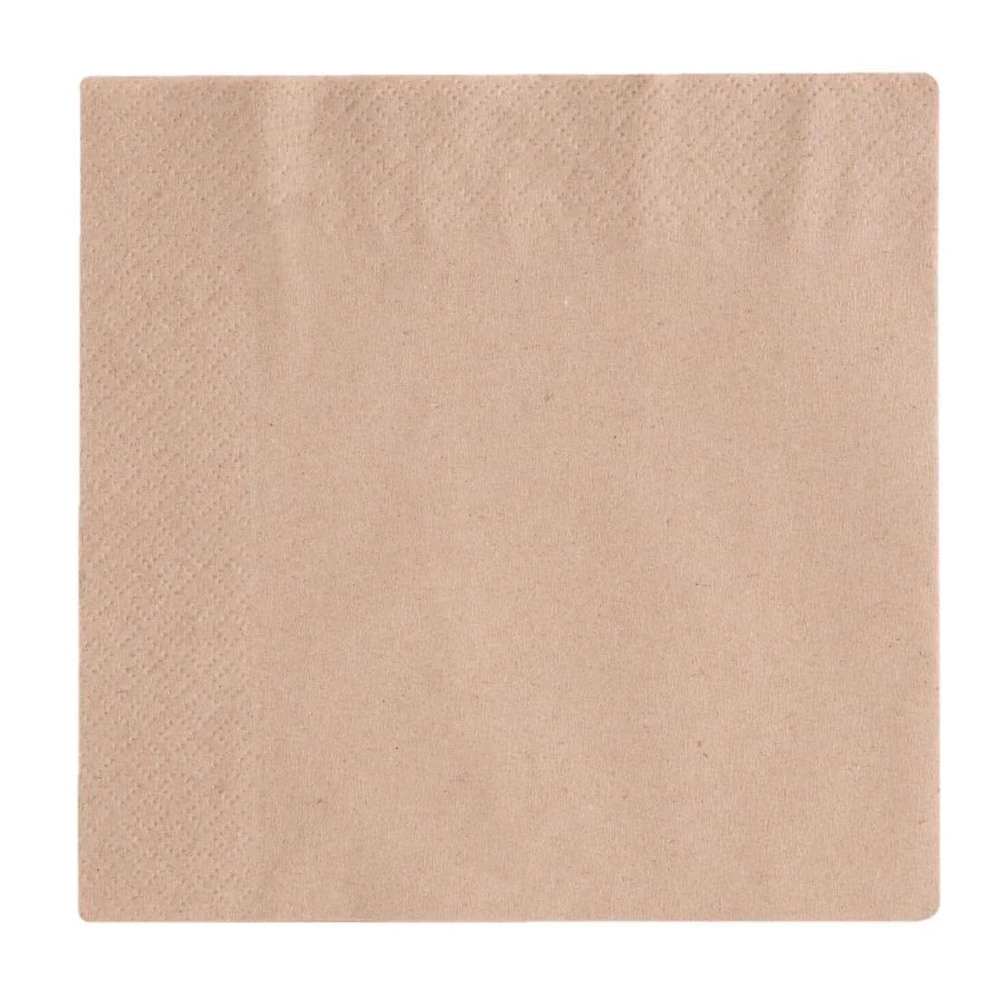 Vegware 202000 unbleached napkin, 33 cm, 2-Ply (Pack of 2000)