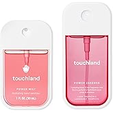 Touchland JUICY ESCAPE Body and Hand Mist Essentials (Lush Tropicale Body & Hair Fragrance Mist, 2 FL. OZ. + Wild Watermelon Hydrating Hand Sanitizer Spray 1FL.OZ.), Travel Size Set