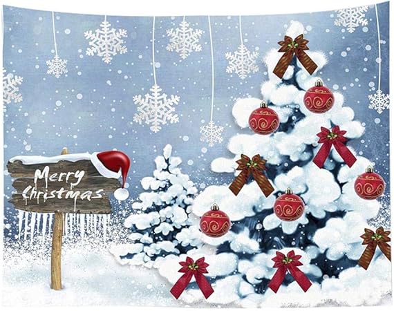 Decorazioni Natalizie In Tessuto.Gaeruite Arazzo Natalizio Decorazioni Natalizie Appese A Parete Arazzo In Tessuto A 2 Dimensioni 150 X 130 Cm 150 X 100 Cm Amazon It Casa E Cucina