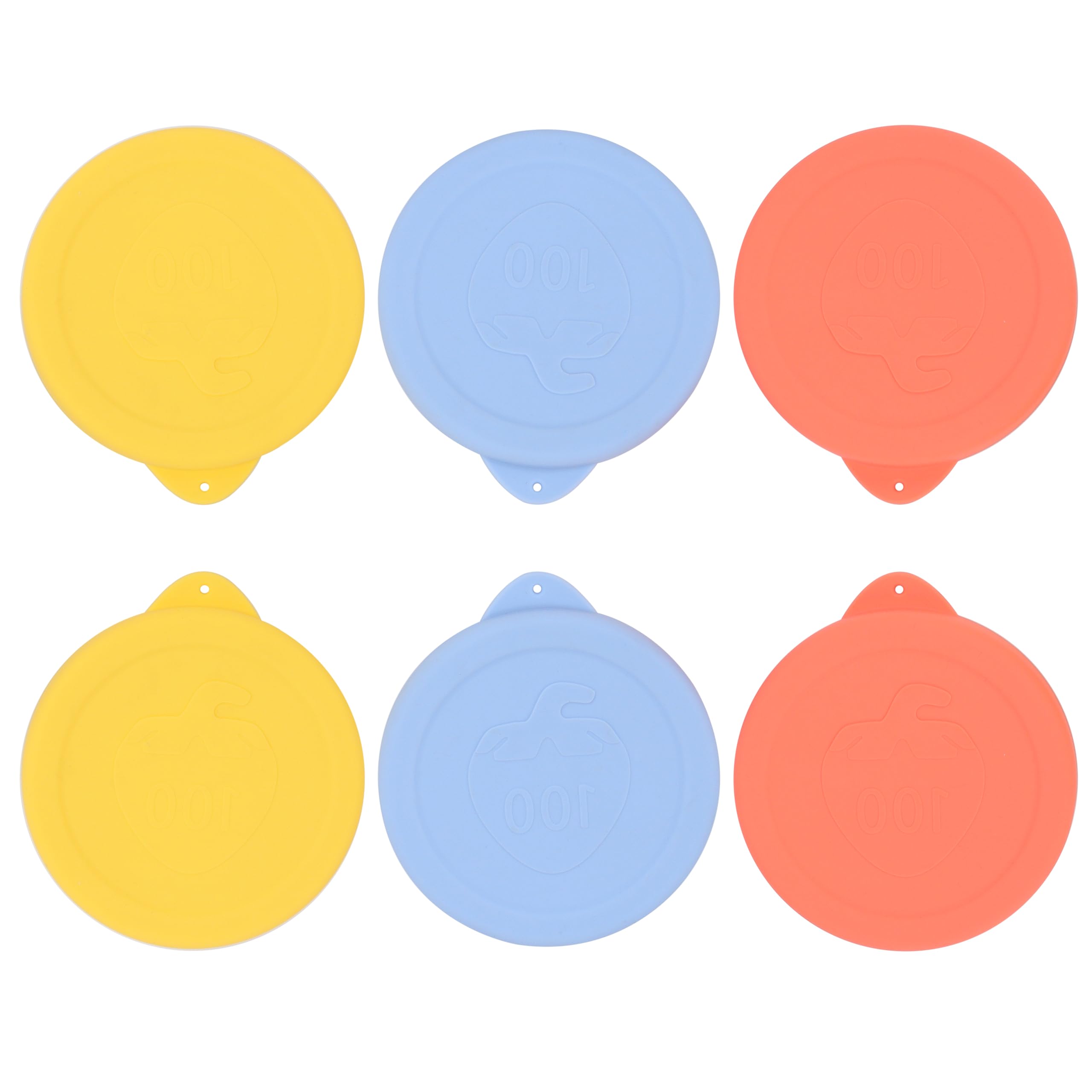 Photo 1 of 100mm Silicone Lids for Weck Jars, Covers for dishes, Leakproof Replacement Jar Lids for Food Storage Fits Models 738, 739, 740, 741, 742, 743, 744, 745, 748, 974