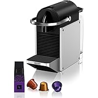 Nespresso Pixie Single Serve Espresso Machine by De’Longhi, Aluminum