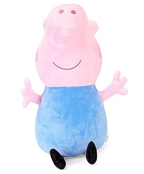 Urban Hub Premium Quality Cute Stuffed Soft Plush Toy (Blue Peppa Pig (20 cm)Free Gift