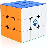 GAN 356RS 3x3 Speed Cube Non-Magnetic Stickerless Core and GES Upgrade view 1