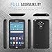 LG G Vista 2 Case, MoKo [Shock Absorption] Slim Dual Layer Protective Case with Soft Silicone Bumper and Rigid PC Back Cover for LG G Vista 2 5.7 Inch (2015) - Black
