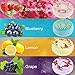 Bath Bombs Gift Set Donut 4pcs Bath Fizzies Donut Bath Salt 4 Fruits Fizzies Spa Bomb Handmade Natural Essential Oils Whitening Moisturize Dry Skin Relaxation Valentine's Day Gift