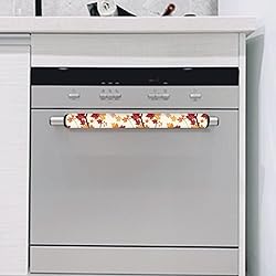 ASQVTIFE Maple Leaves Fridge Door Handle Covers Set