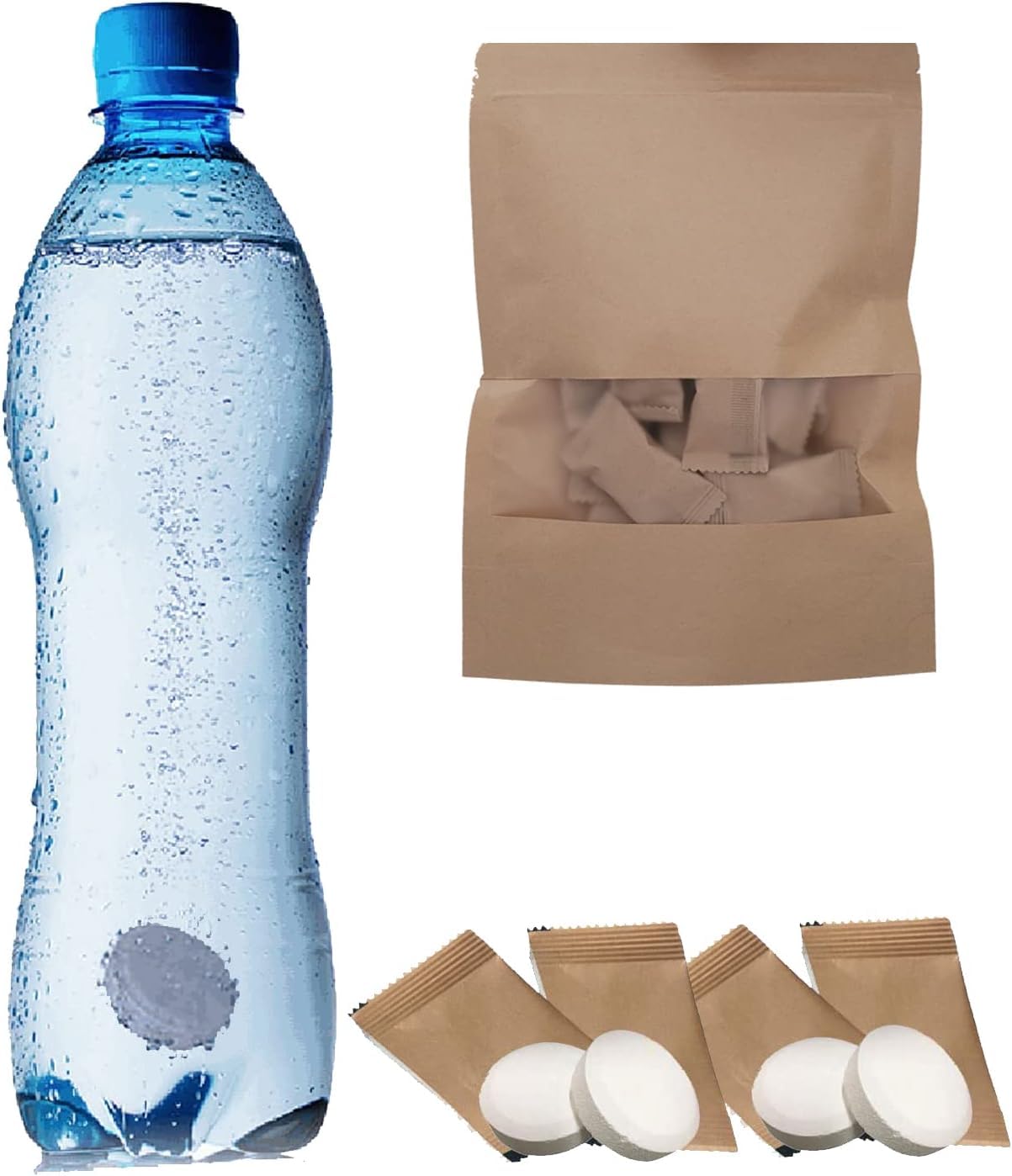 Bottle Cleaning Tablets Pack of 30. Effervescent Eco Dissolving Tabs for Cleansing Metal or Plastic Bottles, Flasks, Cafetieres and Teapots