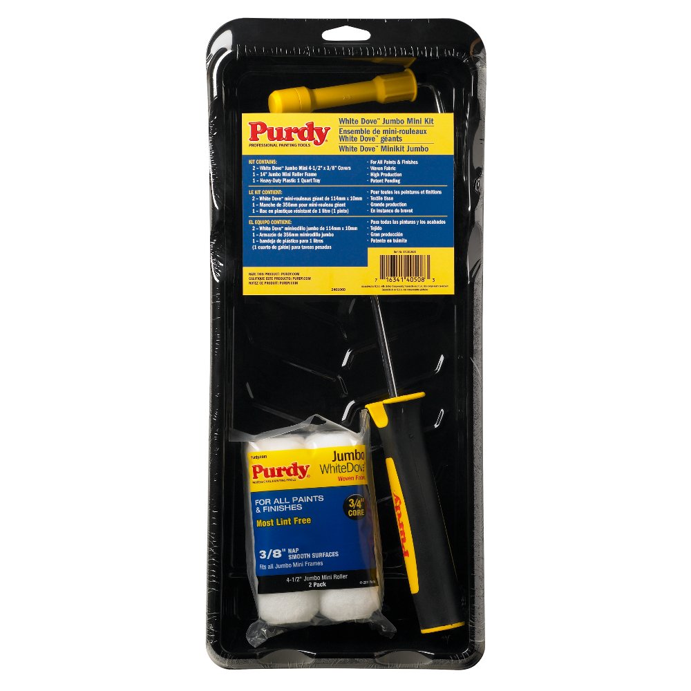 Purdy 14C810600 Mini Jumbo Roller Starter Kit 4.5" , White