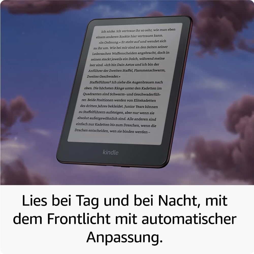 Zertifiziert und generalüberholt Amazon Kindle Paperwhite Signature Edition(32 GB)-Unser schnellster Kindle,mit Frontlicht mit automatischer Anpassung,kabellosem Aufladen und wochenlanger Akkulaufzeit 4