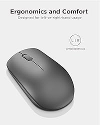 Lenovo 530 Full Size Wireless Computer Mouse for