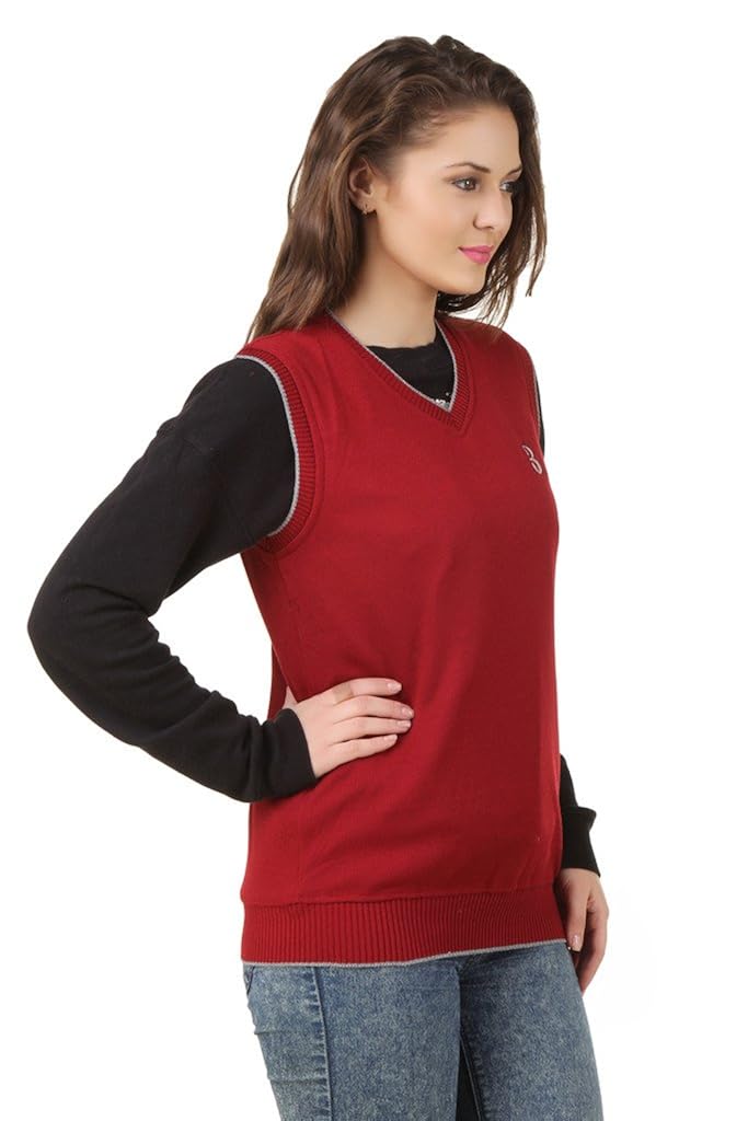 eprilla women's woollen blend red sweater