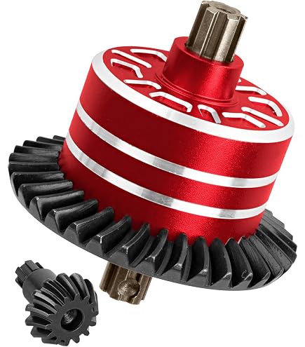 thumbnail image 2 of Aluminum Differential Case + Spur Gear + Pinion For Arrma Vorteks 3s BLX – Red, GMX, 1/8 1/10 Scale 2 of 4