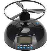 Flying Alarm Clock with Helicopter Propeller – Moving Alarm Clock on Wheels for Heavy Sleepers, Digital LED Run Away Gadget C