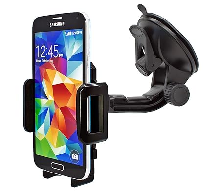 mobilefox® Universal 360° KFZ Auto Halterung Halter Handy Smartphone Windschutzscheibe