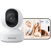 REOLINK Smart 4K UHD Pan & Tilt Dual-Band Wi-Fi 6 Indoor Security Camera with 3X Optical Zoom, Auto-Tracking, People/Pet Dete