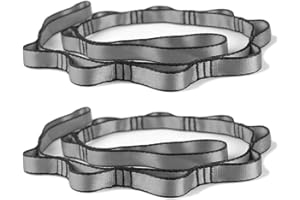 PRIOR FITNESS 2pcs Nylon Daisy Chain Straps for Aerial Yoga Hammock Swing Adjustable Aerial Silk Extender Strap Rope Anti-Gravity Yoga Extend Belts