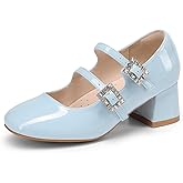 DREAM PAIRS Girls Dress Shoes Mary Jane Double Straps High Heel Easter Wedding Party Church Princess Communion Pumps for Little/Big Kids