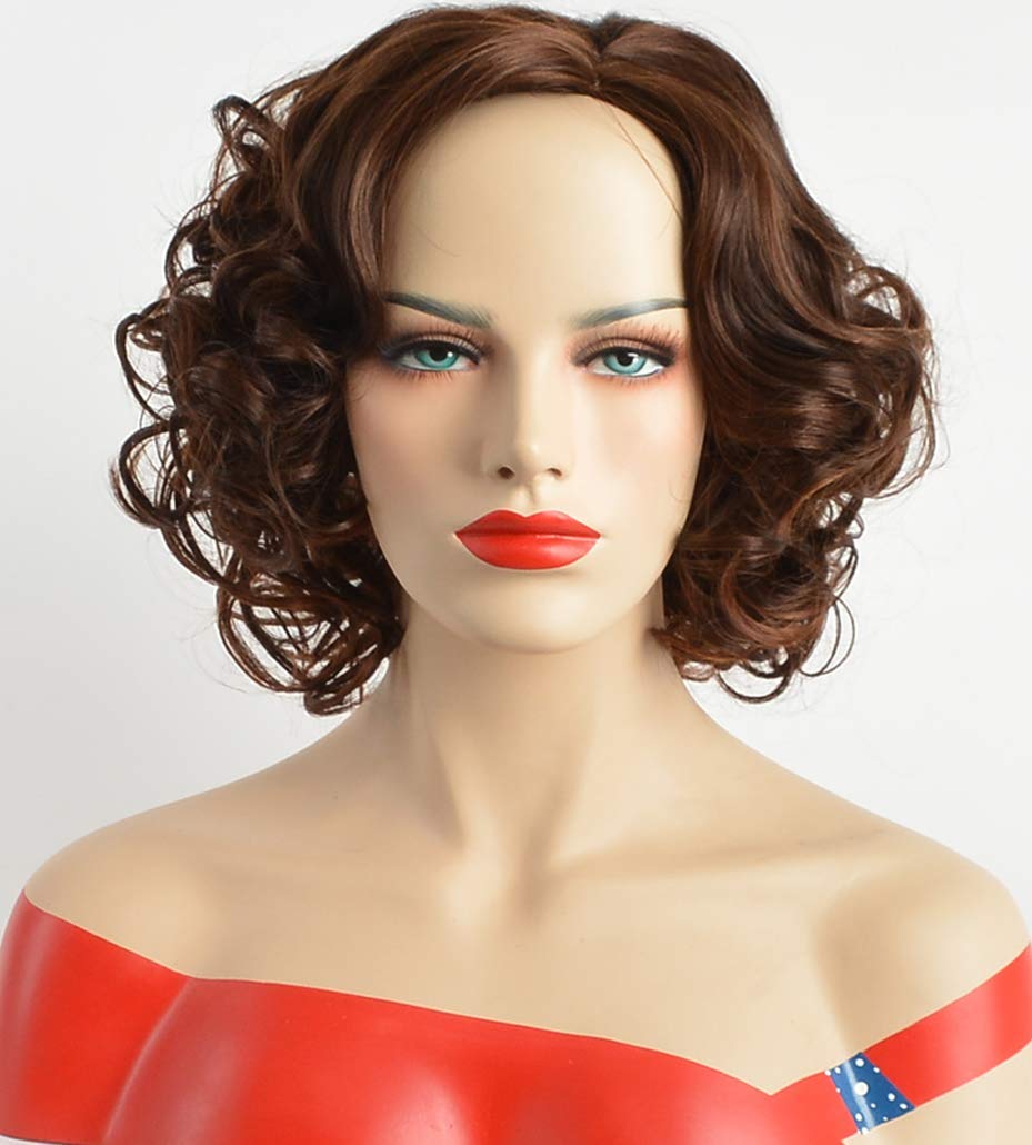 Amazon Com Fencca Short Bob Wigs For Black Women Black Wavy