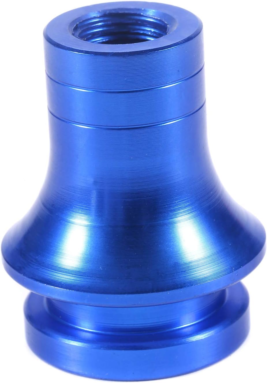 Baishineng Shift Knobs Boot Retainer Adapter Gear Stick Shifter Connector with Aluminum, M10 X 1.5 Thread (Blue)