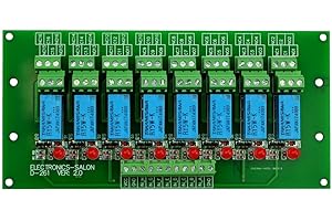Electronics-Salon 8 Channel DPDT Signal Relay Module Board (Operating Voltage: DC 5V)