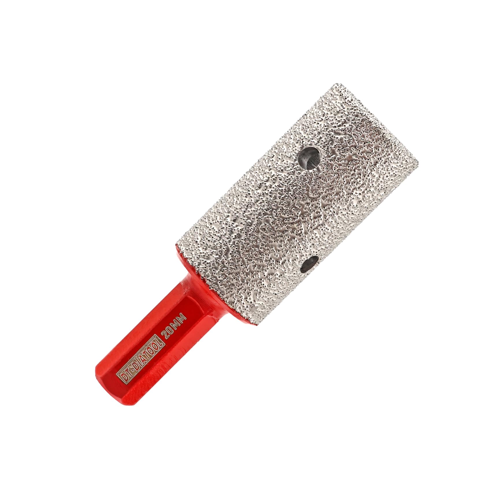 DT-DIATOOL Diamond Finger Milling Bit 20mm Hex Shank Enlarging Existing Holes of Porcelain Tile Marble Countertop Vacuum Brazed Diamond Grinding Bit