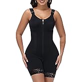 M MYODRESS Fajas Moldeadoras Body Shaper Tummy Tuck Control Shapewear Post Surgery Compression Garment Shaping with Zipper