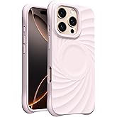 ORNARTO Vortuxe for iPhone 16 Pro Case 6.3" | 2X MIL-STD Drop Protection | Compatible with MagSafe | Sleek Aesthetic Liquid Silicone Phone Cover - Pale Rose Quartz