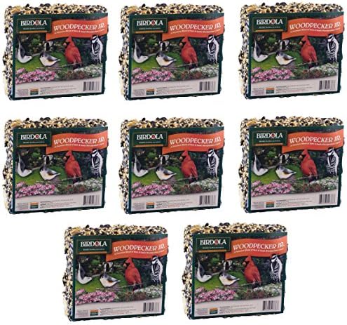 (8 Pack) Birdola Woodpecker Jr. Seed Cake, 8 Ounces each