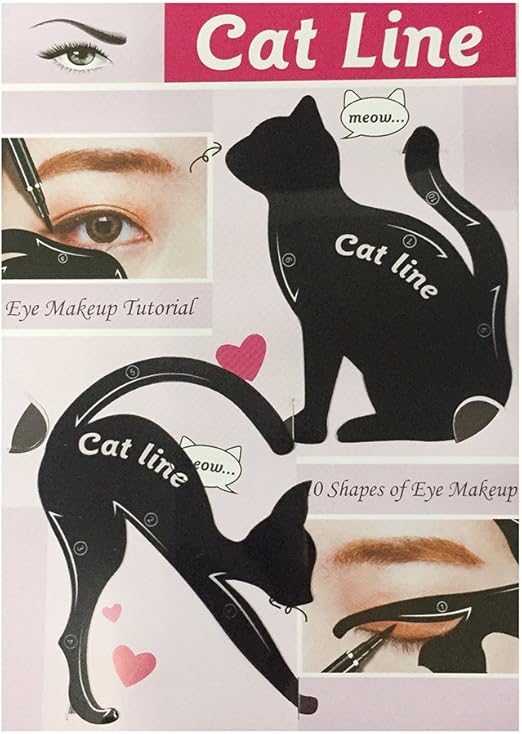 Contever Eyeliner Stencil Modello di Cat Eyeliner 10 stili Mascherine